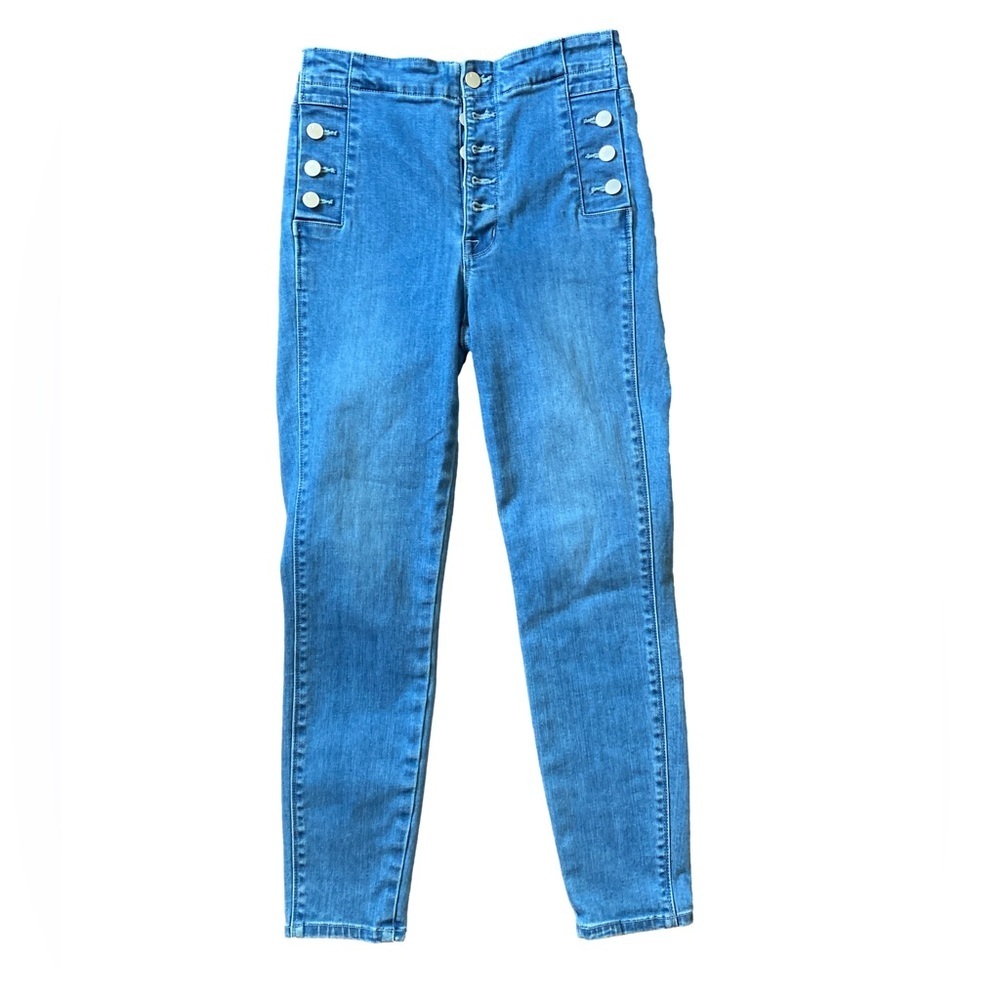 J Brand Natasha High-Rise Skinny Jeans Size 27 Y2K Button Fly